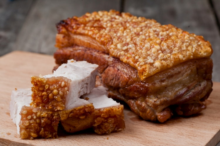 Crispy pork belly