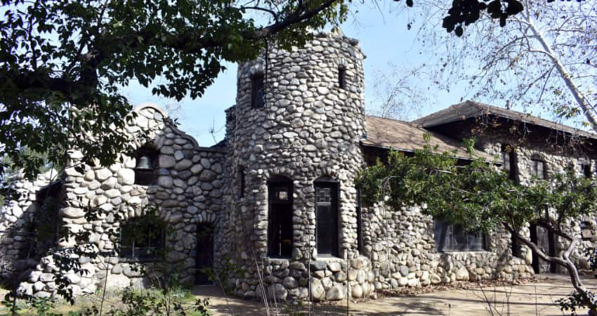 exterior of the Lummis Home in Los Angeles