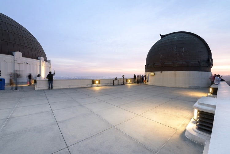 the roof of the observatory