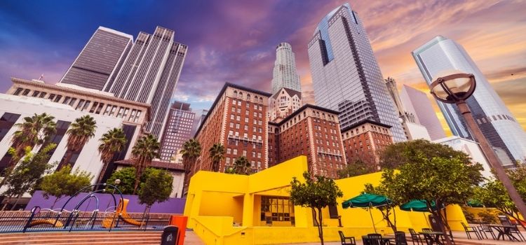 pershing square los angeles historic core