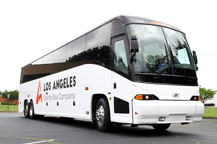 Los Angeles Charter Bus branded motorcoach